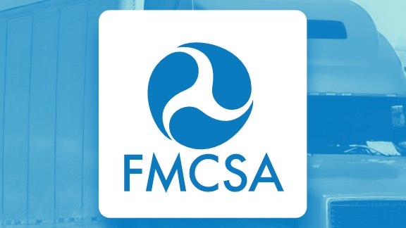 fmcsa logo and blue background