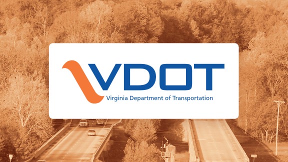 VDOT logo and highway background